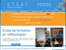 Tablet Screenshot of formation-reflexologie.com